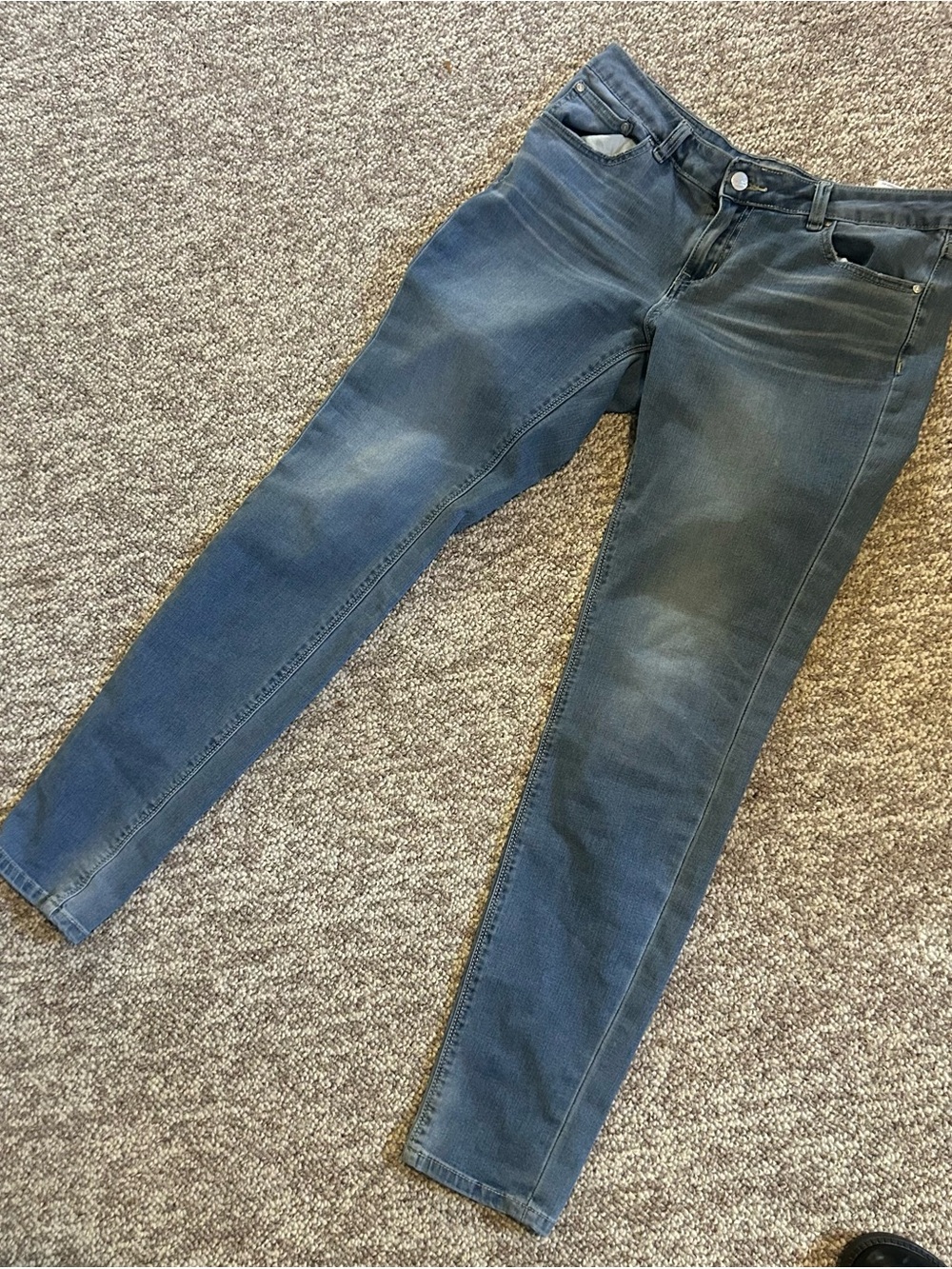 Slim Stretch Jeans in Washed Blue